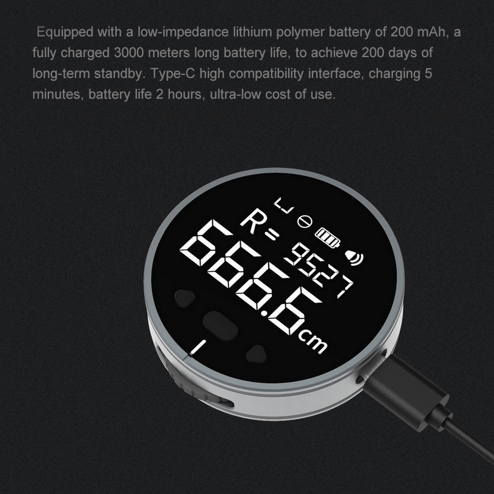 Digital Measuring Ruler – High-Precision Electronic Tape Measure with LCD Display & Laser Distance Sensor